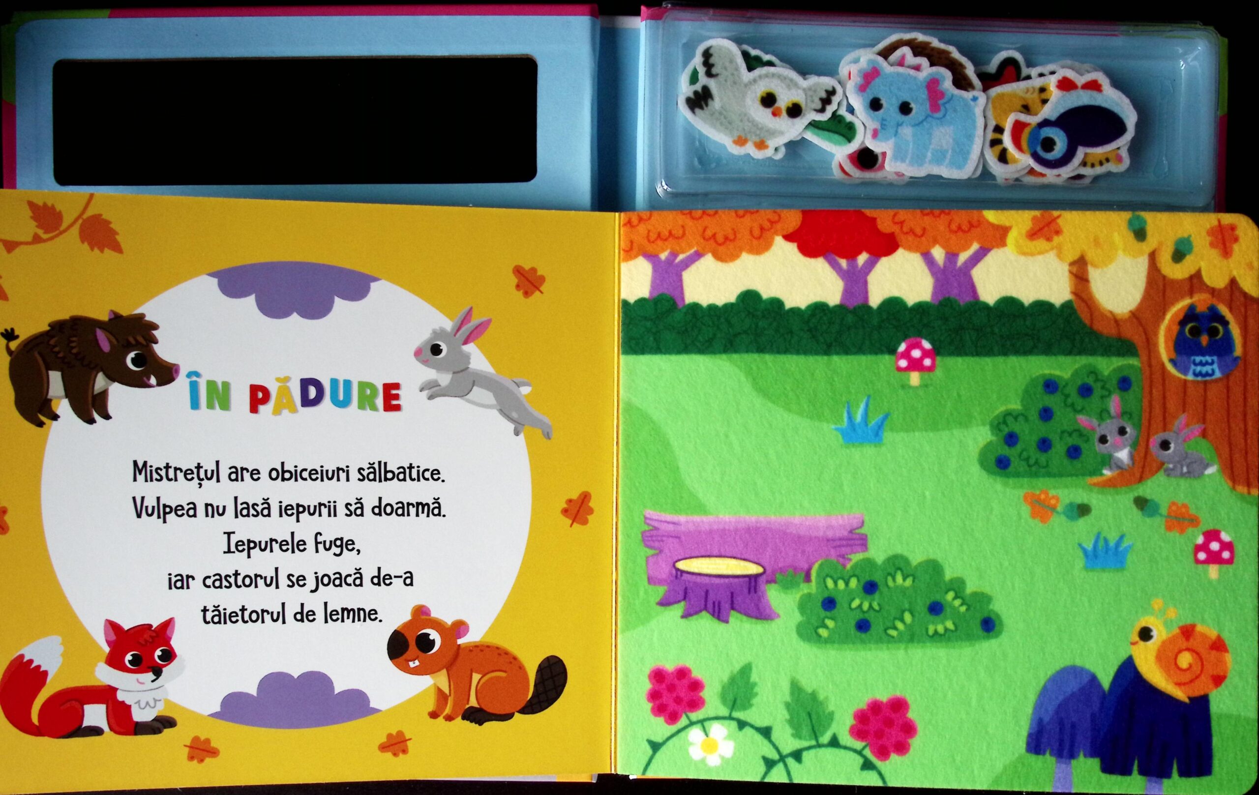 CARTE CU AUTOCOLANTE SENZORIALE: ANIMALE - imagine 3