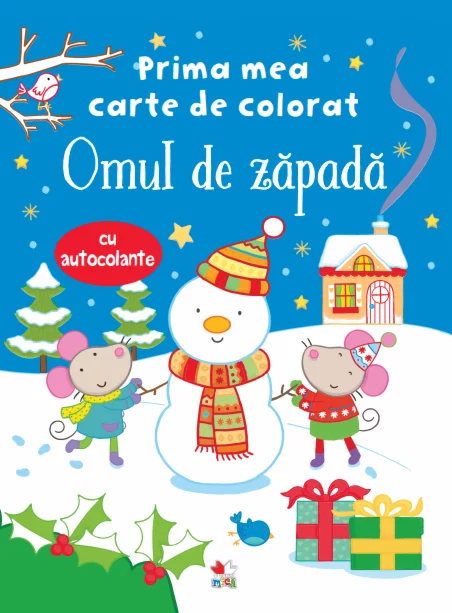 PRIMA MEA CARTE DE COLORAT: OMUL DE ZĂPADĂ CU AUTOCOLANTE